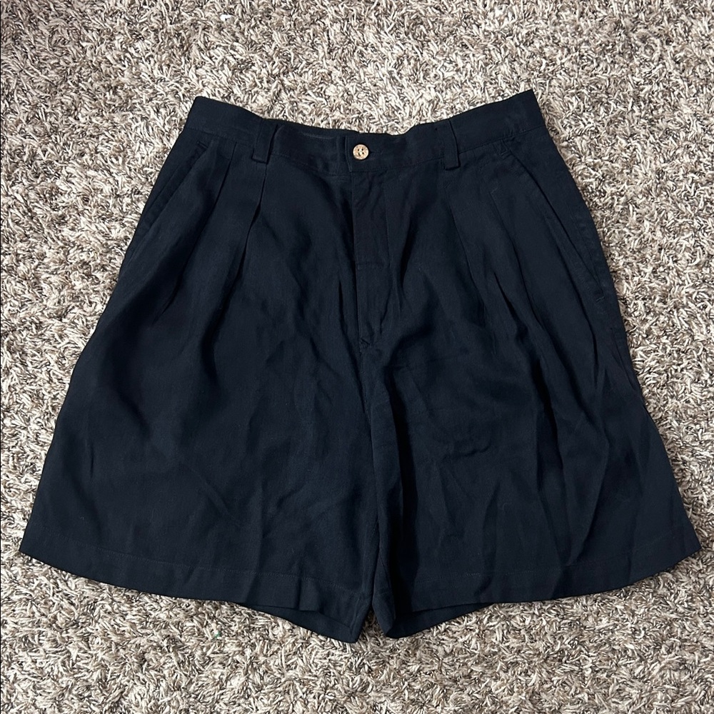Tommy Bahama 100% Silk High Waisted Pleated Shorts Sz 8